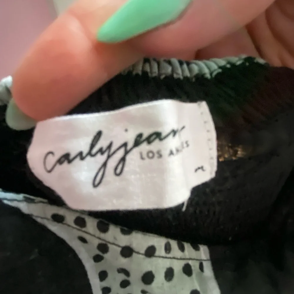 Carly Jean Los Angeles Black and White Polka Dot Maxi Dress - Picture 3 of 9